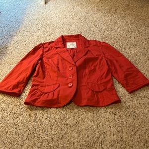 Sonoma 3/4 sleeve coral jacket